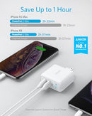 ANKER USB CHARGER ELITE DUAL PORT 24W WALL CHARGER POWERPORT 2 A2023 - WHITE - Brand New