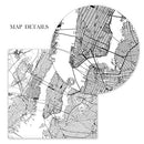 USA CO Denver Black＆White Minimalist Art 20×28 City Map Painting Poster - Brand New