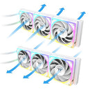 THERMALTAKE MAGCURVE 360 ULTRA CPU LIQUID COOLER 3X120MM 500~2500RPM - WHITE - Like New