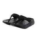 1117910 HOKA ONE ONE ORA RECOVERY FLIP WOMENS SIZE 10 BLACK/DARK GULL GRAY - Brand New