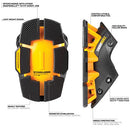 TOUGHBUILT STABILIZER SNAPSHELL REPLACEMENT KNEE PADS, SHELL ONLY - BLACK/YELLOW - Like New
