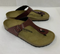 BIRKENSTOCK GIZEH BS SANDALS REGULAR FIT - SIZE 5 - MAGICAL METALLIC MAROON - Like New