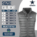 Dunbrooke NFL Cowboys Women's Sleeveless Vest Shell 2.4oz Insulation - Medium - Brand New