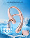 JIAGE NECK FAN PORTABLE NECK FAN RECHARGEABLE 5200MAH BATTERY OPERATED PINK Like New