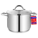 Bakken-Swiss Deluxe 8-Quart Stainless Steel Stockpot w/Tempered Glass Lid - Like New