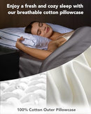 SKG Feather Adjustable Cervical Neck Bed Pillow - White - Like New