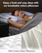 SKG Feather Adjustable Cervical Neck Bed Pillow - White - Like New