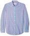 AMAZON ESSENTIALS MEN'S SLIM-FIT LONG-SLEEVE SHIRT SIZE M - BLUE PLAID/RED - Brand New