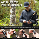 CASCADE MOUNTAIN TECH LIGHTWEIGHT AIRCRAFT GRADE ALUMINUM TREKKING POLES - Like New