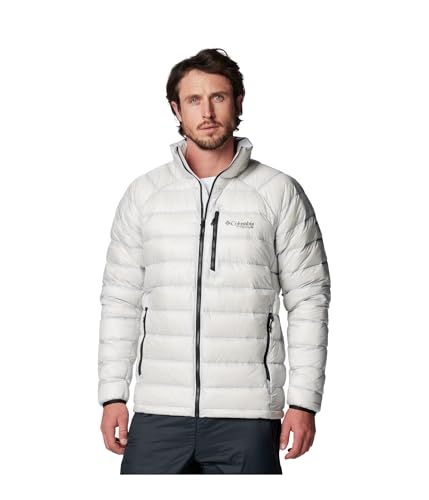 2088781043 COLUMBIA MEN ARCTIC CREST DOWN JACKET NIMBUS GRAY SIZE L - Like New