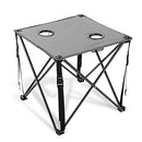 ARROWHEAD OUTDOOR 26” (66CM) PORTABLE CAMPING FOLDING TABLE 2 CUP HOLDERS - GRAY - Like New