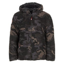CANADA WEATHER GEAR MEN'S REVERSIBLE SHERPA JACKET - 2XL - BLACK CAMO, OMCW382PZ - Like New