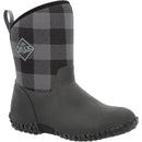 WM21PLD MUCK MUCKSTER II WELLINGTON BOOTS -Black/Gray Plaid - Size 7 Like New