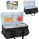 CURMIO Rolling Carrying Case Wheels Cricut Explore Air 2/Cricut Maker - Black - Brand New