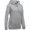 1300261 UNDER ARMOUR WOMEN'S HUSTLE FLEECE HOODIE GRAY/BLACK SIZE S - Brand New