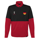 9KIMW2AQV OUTERSTUFF MEN'S FIFA WORLD CUP COUNTRY 1/4 ZIP TOP RED/BLACK XL - Brand New