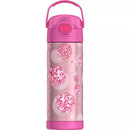 THERMOS 16OZ STAINLESS STEEL FUNTAINER WATER BOTTLE WITH BAIL HANDLE, PINK DISCO - Brand New