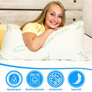 ELIF HOME GOODS QUEEN SIZE RAYON DERIVED BAMBOO PILLOW COOLING QUEEN PACK OF 1 - Like New