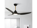 PARROT UNCLE 52 INCH CEILING FAN WITH LIGHT - BLACK - Like New