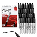 SHARPIE PERMANENT MARKERS, BULK SET, FINE TIP MARKERS, 36 COUNT - BLACK - Like New