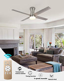 NEWHCTE 52" Ceiling Fans Lights & Remote Dimmable 3 Color Lights & 6 Speed - Brand New