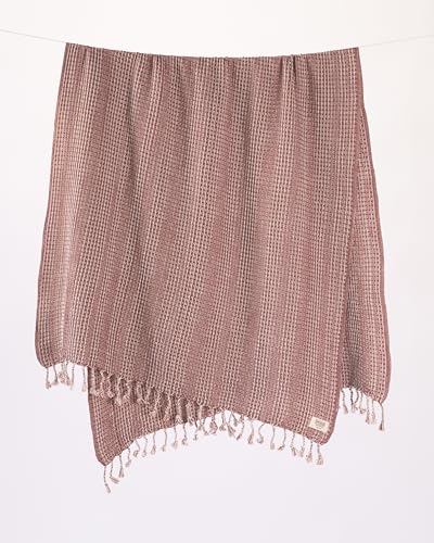 Teema Large Turkish Beach Towel - 100% Turkish Cotton - Sand Free - Fast Drying - Brand New