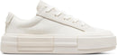 CONVERSE UNISEX CRUISE CANVAS SNEAKER - SIZE: MEN 12 WOMEN 13.5 - EGRET/WHITE - Like New