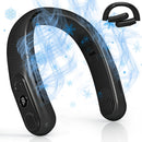 OLV RECHARGEABLE 4 TURBO 6000MAH PORTABLE NECK FAN - 360 AIRFLOW - BLACK - Like New