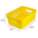 Glad Plastic Basket Set, Value Pack 6 Open Storage Bins Handles, B08GYZJNQ8 - Brand New