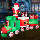Best Choice Products Inflatable Christmas Train Animated Santa Holiday Decor - Brand New