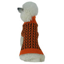 Pet Life Harmonious Weaved Heavy Cable-Knitted Designer Fall Pet Sweater - S - Like New