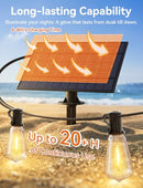 Brightever 100FT Solar String Lights Outdoor Waterproof with Remote B01 - BLACK - Brand New