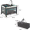 PAMO BABE PORTABLE CRIB FOR , PORTABLE PLAYPEN WITH DETACHABLE BASSINET - BLUE - Like New