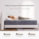 SWEETNIGHT 10" QUEEN SIZE MATTRESS IN BOX - GRAY/WHITE - Brand New