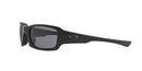 OAKLEY MEN'S OO9238 FIVES SQUARED RECTANGULAR SUNGLASSES SI Matte Black/Gray - Like New
