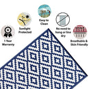 Green Decore Reversible Nirvana Outdoor Rug,8 X 10 ft, Black/White - Like New