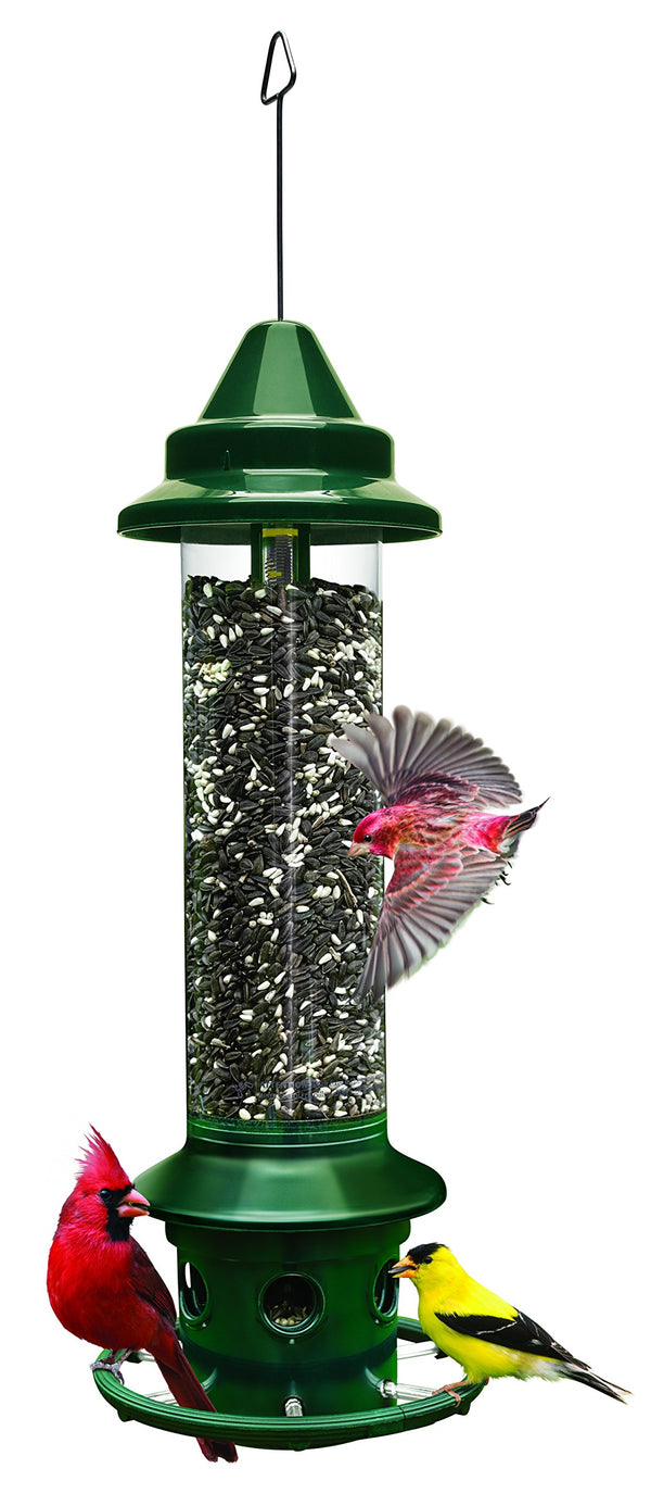 BROME SQUIRREL BUSTER PLUS SQUIRREL-PROOF BIRD FEEDER - GREEN - Like New