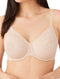 WACOAL VISUAL EFFECTS MINIMIZER BRA, SAND, 34D - Brand New