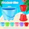 DIDAEY Beach Sand Buckets With Castle Design - Party Pack-6 Colors, 30 Pieces - Like New