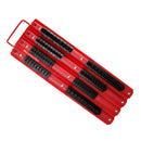 MICHEALPRO MICHAELPRO 80-PC SOCKET ORGANIZER TRAY HEAVY DUTY RACK - RED/BLACK - Like New
