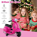 COSTWAY KIDS RIDE ON MOTORCYCLE WITH TRAINING WHEELS 6V BATTERY 26"X20" - PINK - Like New