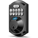 TEEHO TE002 FINGERPRINT DOOR LOCK - KEYLESS - TE002-1-MATTE/BLK - Matte Black - Like New