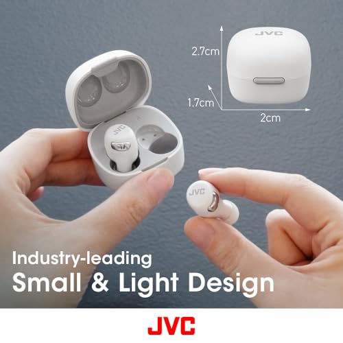 JVC NEW TRUE WIRELESS HEADPHONES ACTIVE NOISE CANCELLING LOW-LATENCY - WHITE - Like New