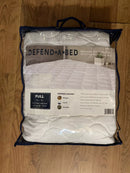 CLASSIC BRANDS DEFEND-A-BED DELUXE QUILTED MATTRESS PROTECTOR FULL - WHITE - Brand New