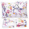 1500 Supreme Collection Extra Soft Botanical Bright Whimsical Watercolor Pattern - Like New