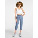 ATHLETIC WORKS WOMEN'S KNIT CAPRI PANTS - SIZE: WOMEN 2XL - MOONSTONE - Brand New