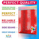ABC Metallic Bubble Mailers 15x17" Red Foil Self Seal Padded 10 Pack - NEW - Brand New