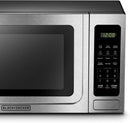 BLACK+DECKER EM036AB14 Digital Microwave Oven, Stainless Steel, 1.4 Cubic ft - Like New
