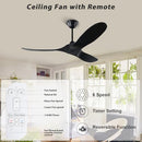 HYSZL 70 Inch Large Ceiling Fan without Light High Cfm Quiet Dc Ceiling Fan - Brand New