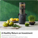Hurom H310A Personal Self Feeding Slow Masticating Juicer - Matte Black - Like New